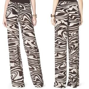 MICHAEL Micheal Kors Brown & Cream Zebra Animal Print